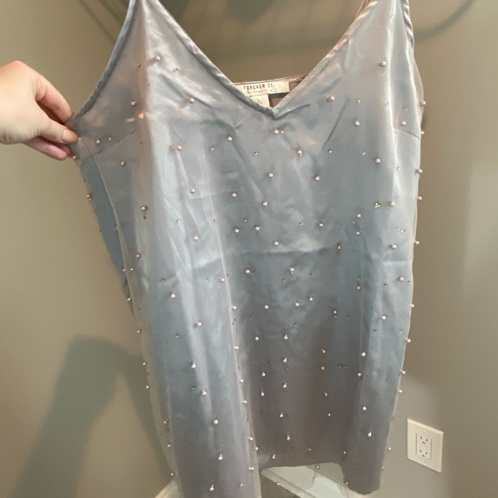 Forever 21 grey Pearl dress